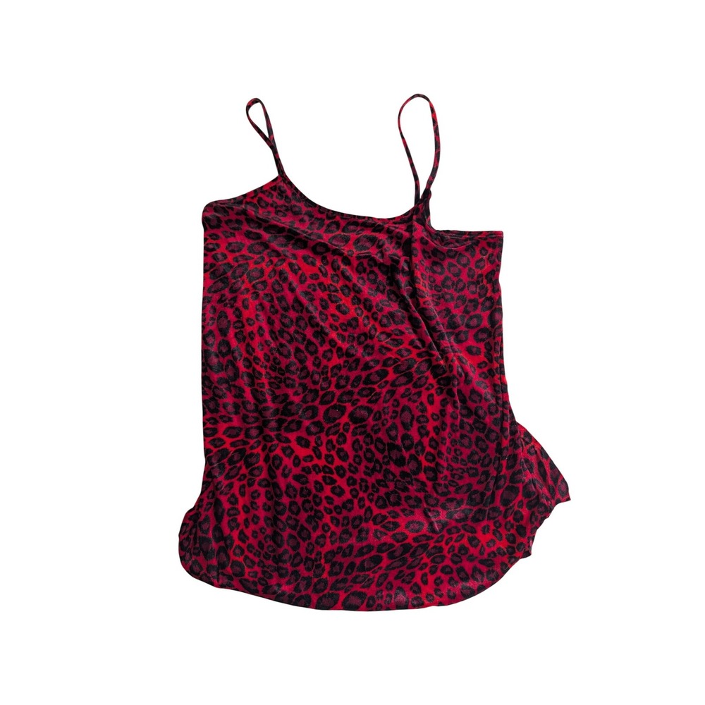 Moon Dance Vintage Style Red Leopard Print Chemise Nightgown Size 2X - Picture 2 of 4